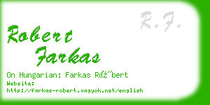 robert farkas business card